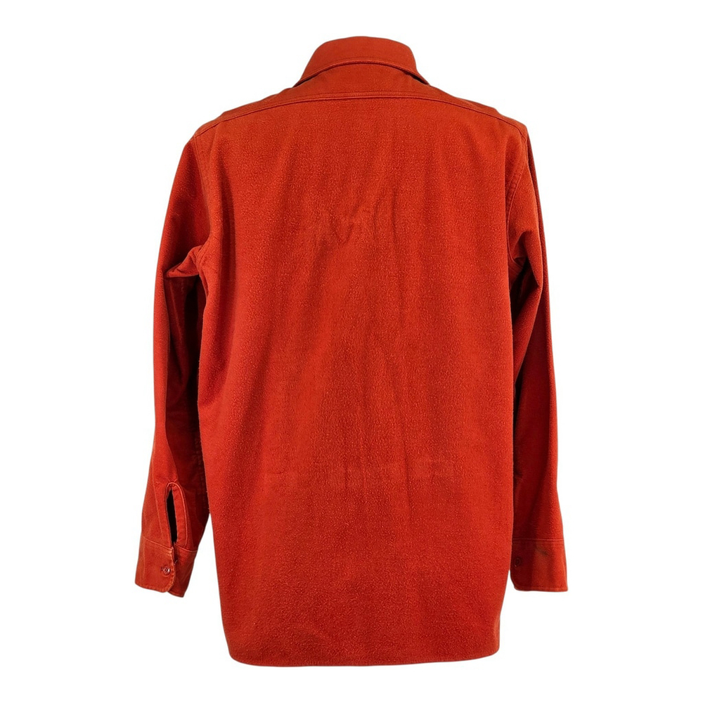 Vtg Americana Workwear Woolrich Chamois Shirt Men’s L Red Heavyweight Heritage - Picture 2 of 13
